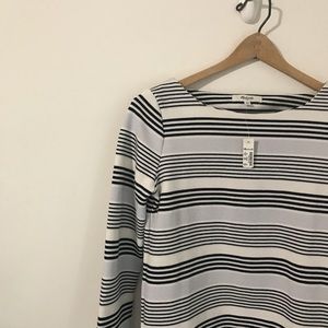 NWT Madewell Gallerist Ponte Striped Tee